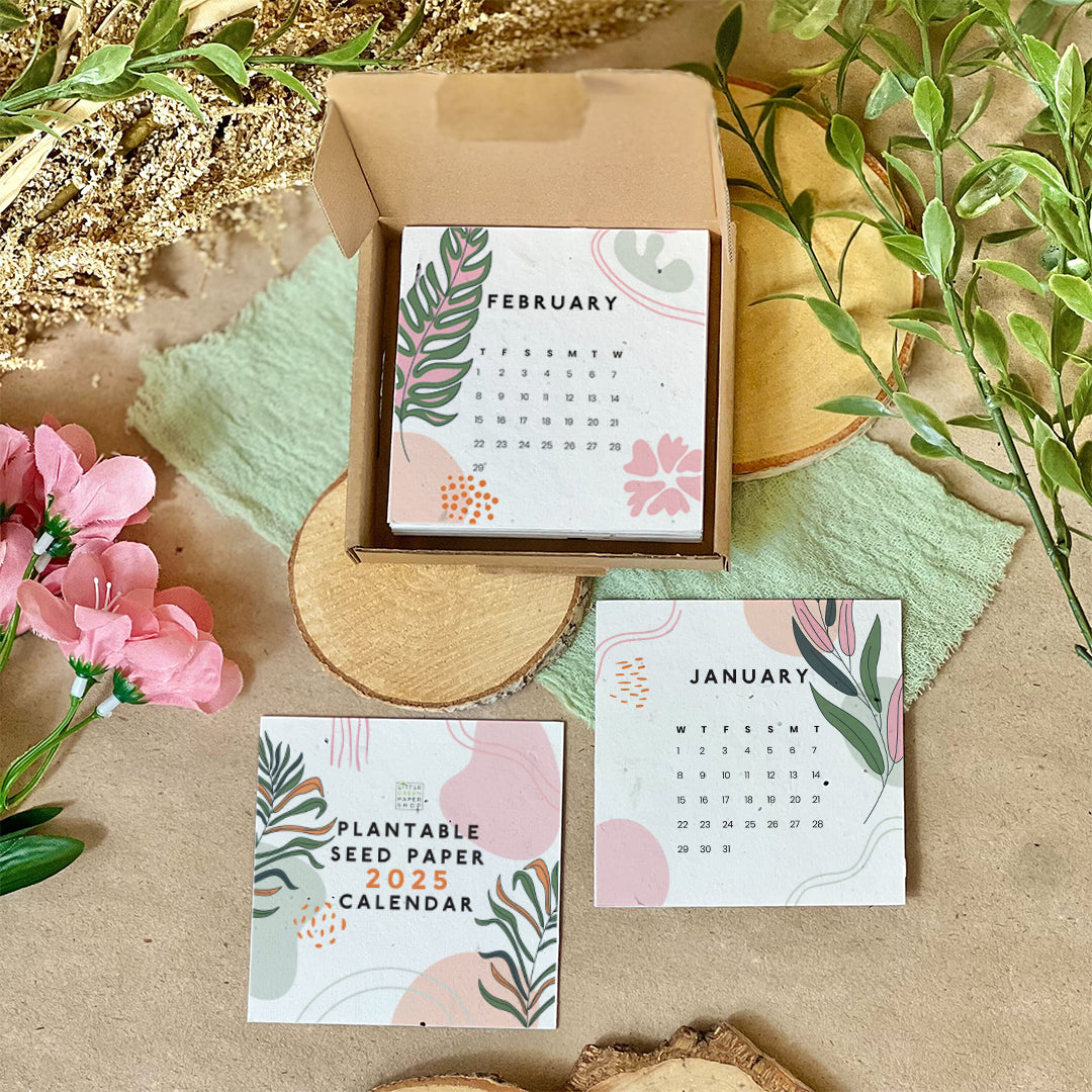 Sustainable Desktop Calendar - Wild Buds