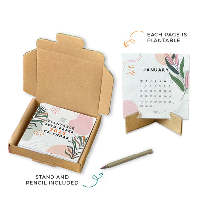 Sustainable Desktop Calendar - Wild Buds