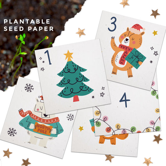 Sustainable Desktop Advent Calendar -  Quirky Christmas