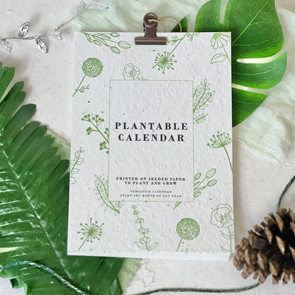 Sustainable Calendar - Green Blooms