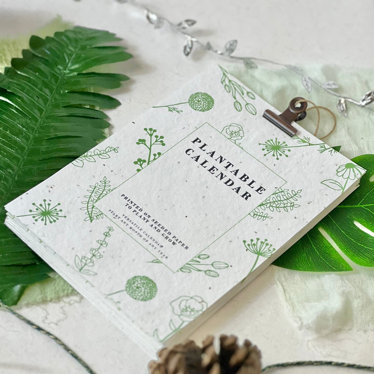 Sustainable Calendar - Green Blooms