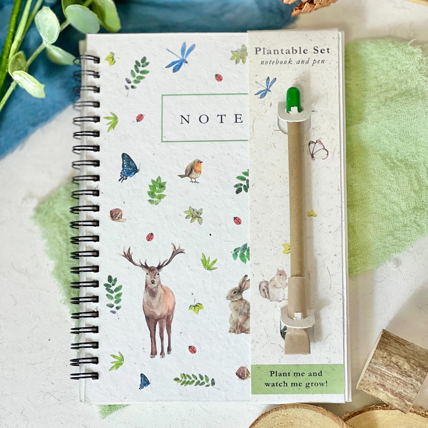 Notebook & Pen Set - Woodland Wonders