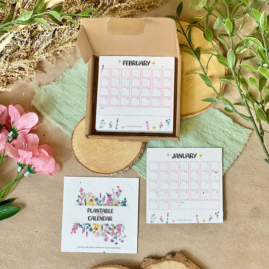 Sustainable Desktop Calendar - Summer Meadow